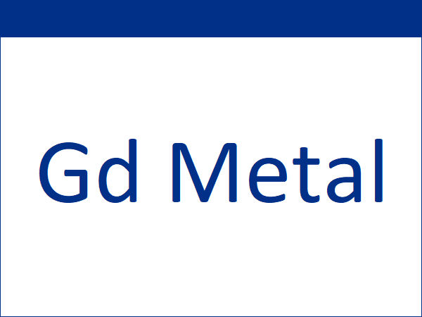 Gadolinium Metal (Gd Metal)